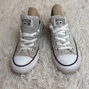 Converse All Star Low Top Sneakers Heather Gray Canvas Shoes Women's Size 6‎
